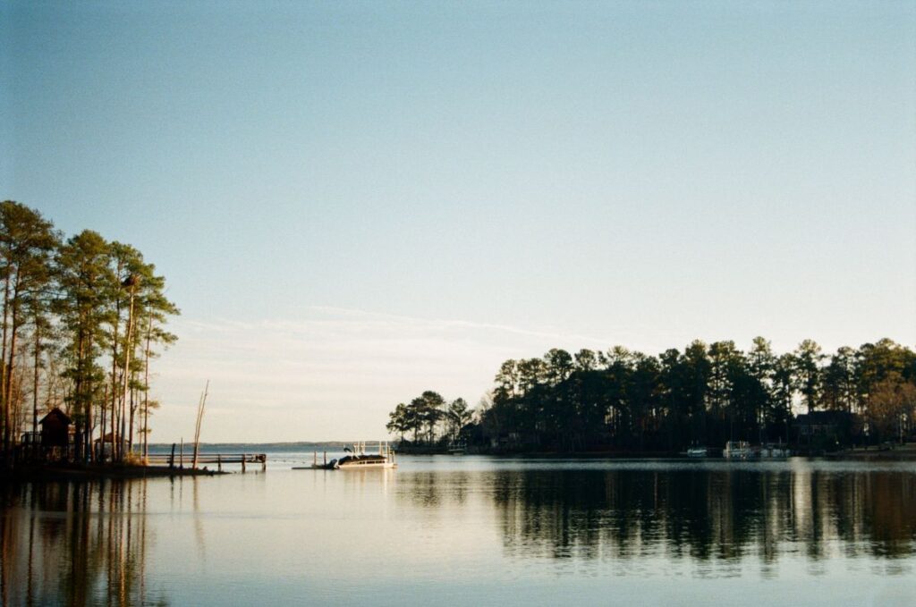lake view and trees in SC
